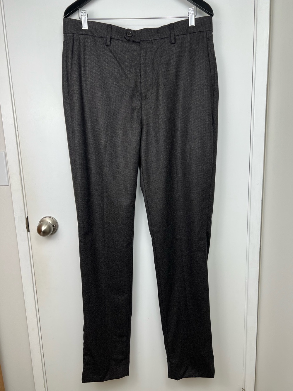 Banana Republic Tailored Slim Fit NWT Wool Dress Trousers Sz 34L Italian Flannel